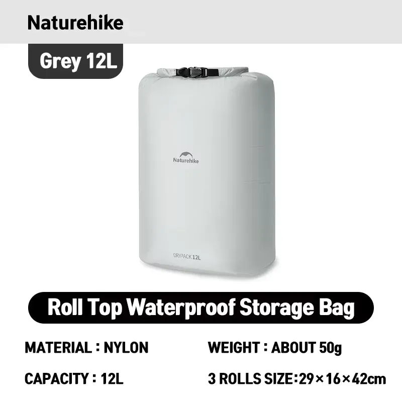Naturehike – Sac de rangement compressible pour voyage en plein air, randonnée, léger et étanche, avec valve de compression sous vide et organisateur portable 15