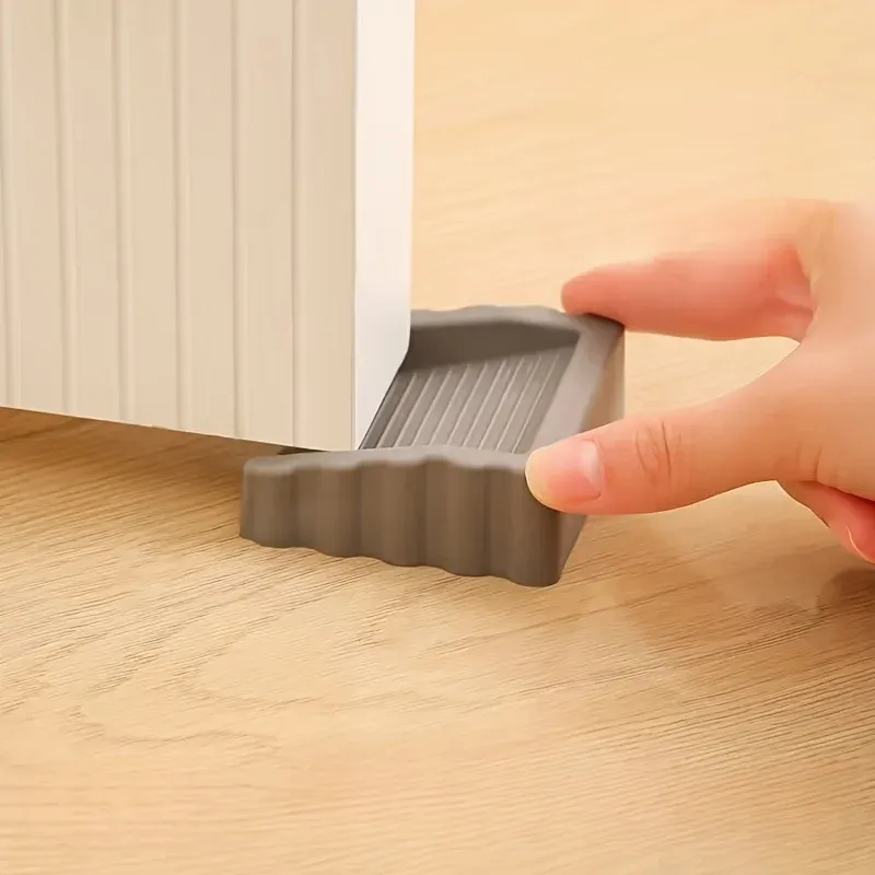 Butoir de porte coupe-vent créatif, cale de porte en plastique à finition mate, bloque-porte de sécurité pour le bas de porte, butoir de porte anti-collision