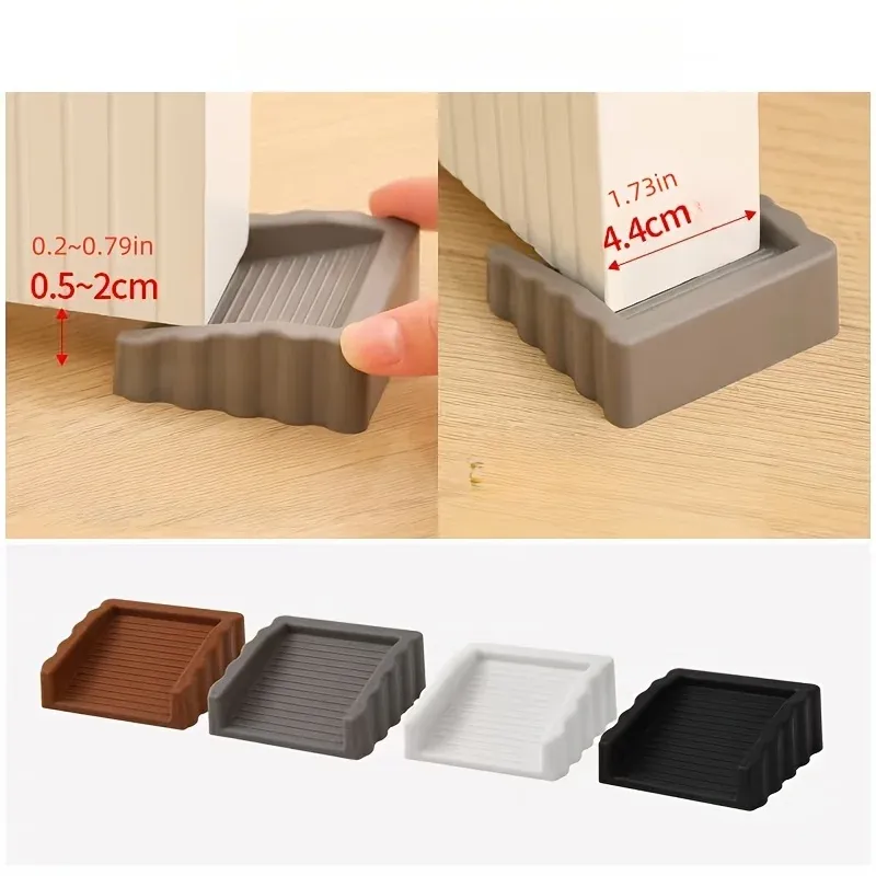 Butoir de porte coupe-vent créatif, cale de porte en plastique à finition mate, bloque-porte de sécurité pour le bas de porte, butoir de porte anti-collision 2