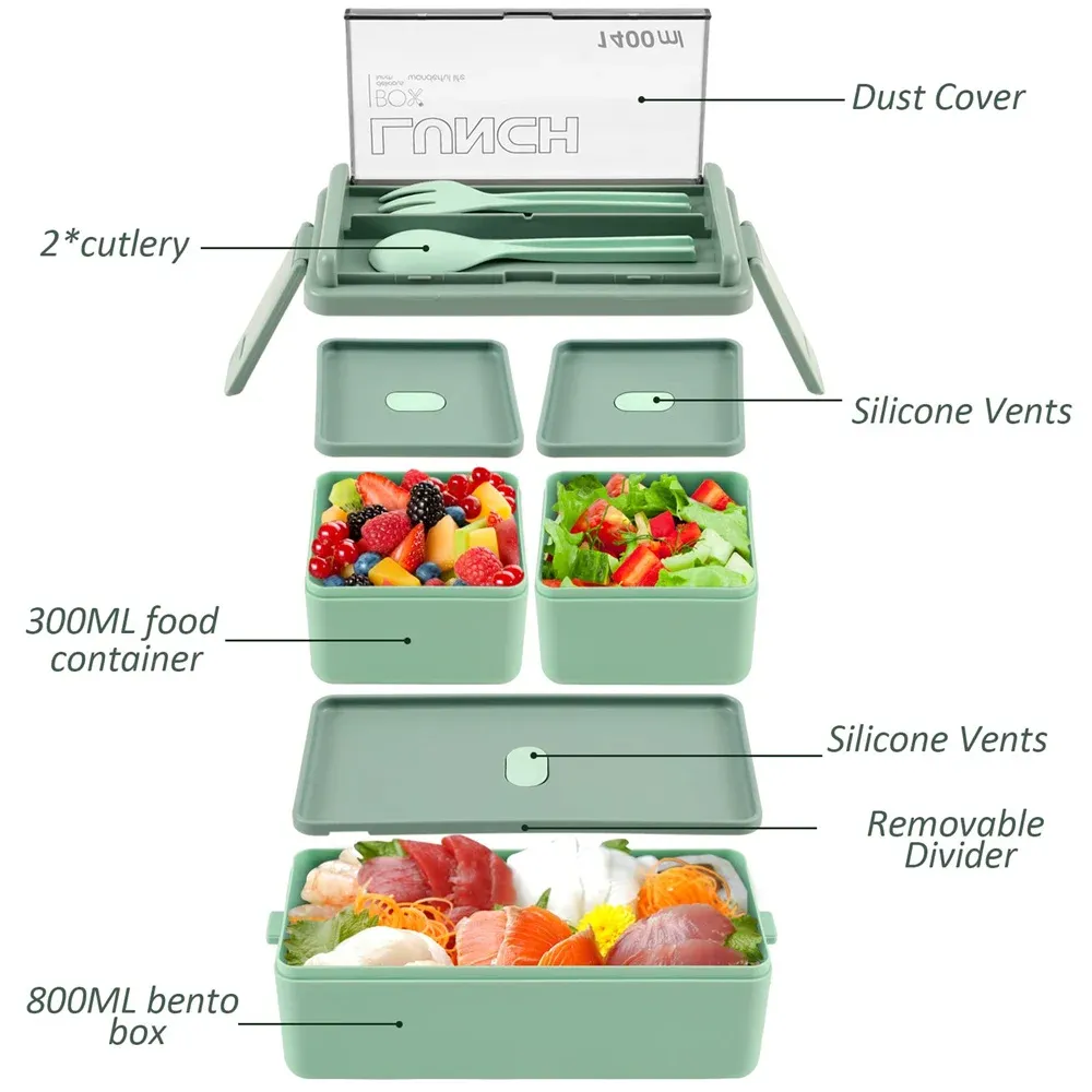 Boîte à déjeuner portable prête à être emportée