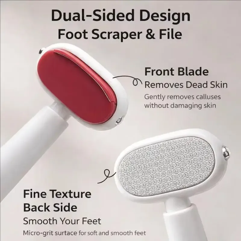 Râpe à pieds en utilisation