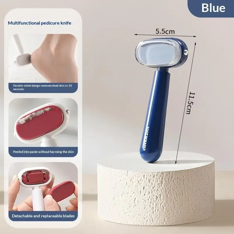 Râpe à pieds double face à poignée ergonomique, anti-callosités et peaux mortes 7
