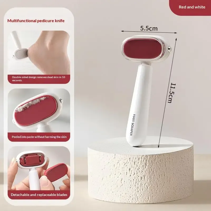 Râpe à pieds double face à poignée ergonomique, anti-callosités et peaux mortes 8