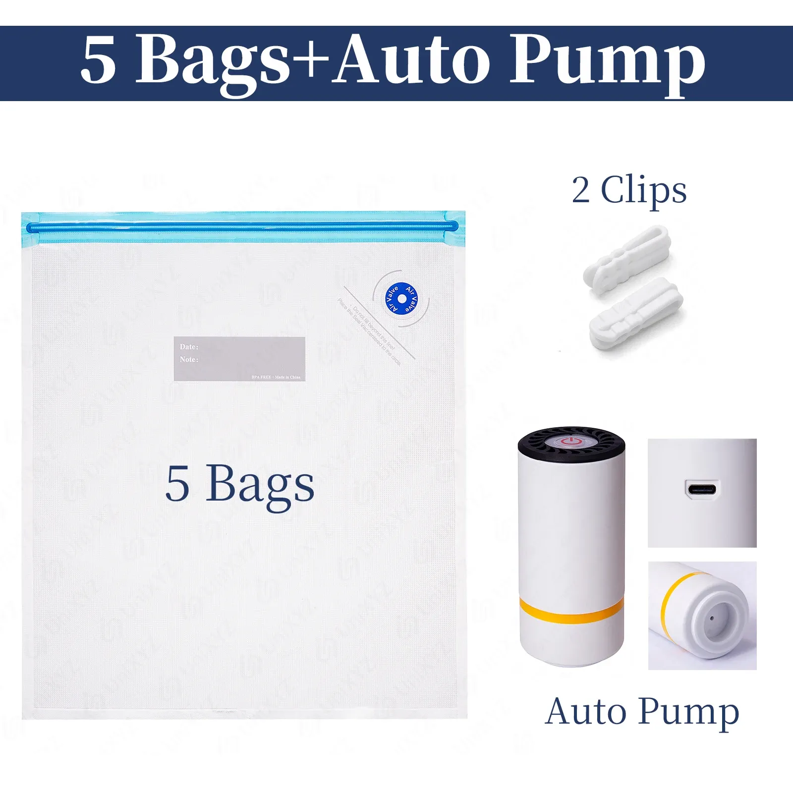 Sac de rangement sous vide pour filament 3D (ABS, PLA, TPU, PETG) avec pompe, sac hermétique anti-humidité 8