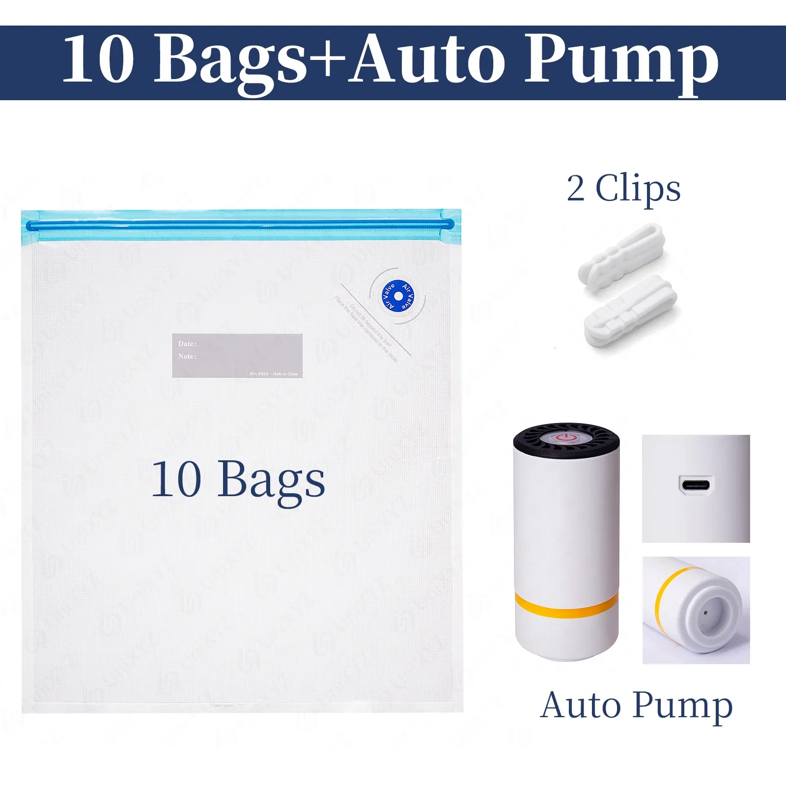Sac de rangement sous vide pour filament 3D (ABS, PLA, TPU, PETG) avec pompe, sac hermétique anti-humidité 9