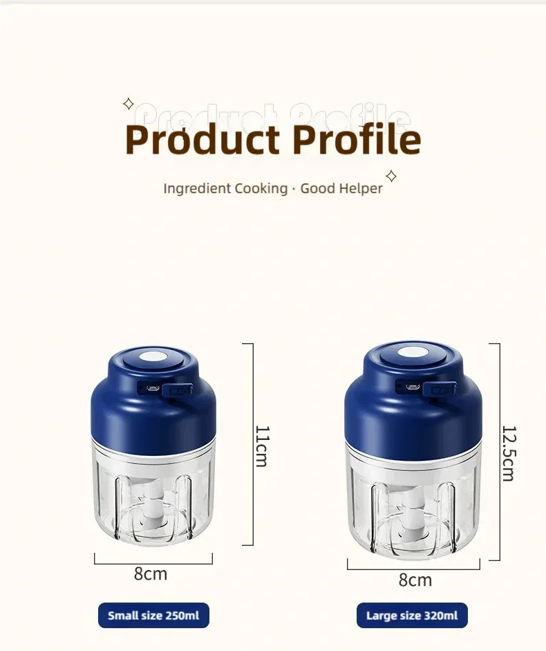 Mini robot culinaire TINSOL, format compact