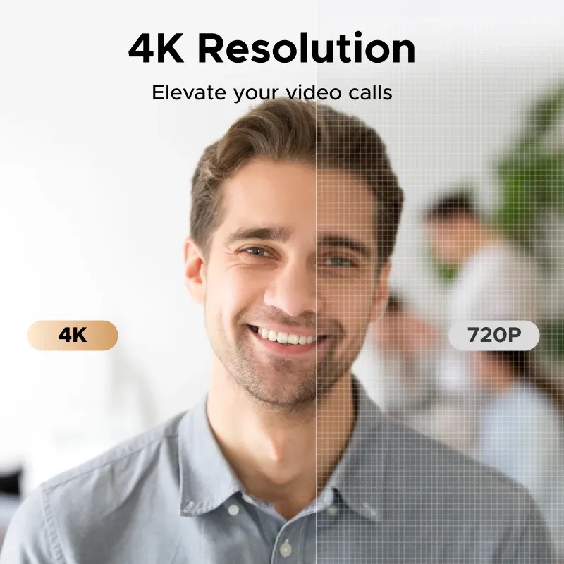 Webcam UGREEN 4K 8 MP pour PC, mise au point automatique PDAF, double microphone à réduction de bruit 2