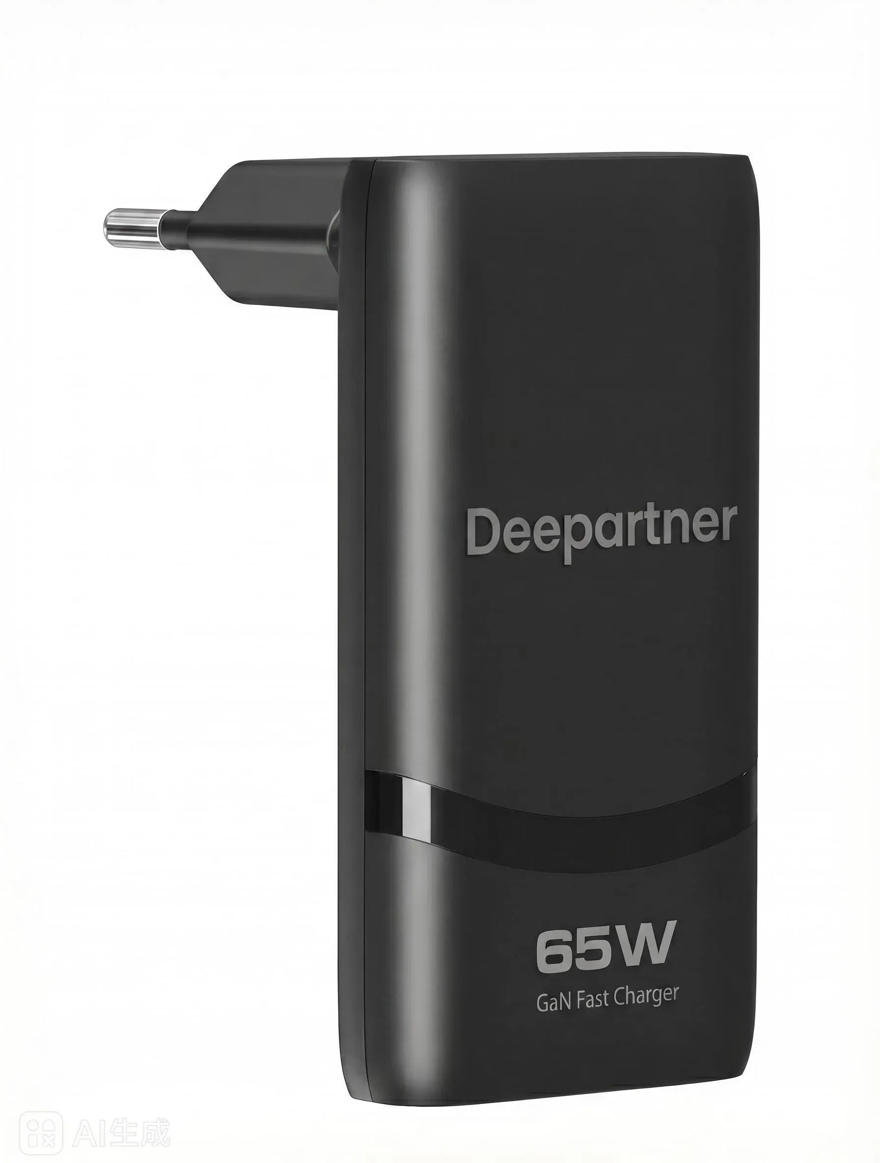 Chargeur GaN USB-C 65 W à double port, compact et plat, avec prise pliable pour téléphone portable 6