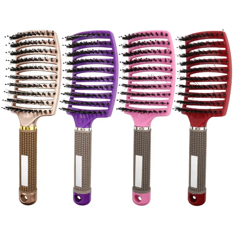 Brosse massante en nylon, design ergonomique