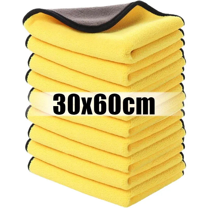 Lot de 10 ou 1 pièce : serviette de nettoyage en microfibre, chiffon de nettoyage automobile, finition professionnelle, séchage de voiture, serviette en microfibre pour lavage, accessoire de lavage 9