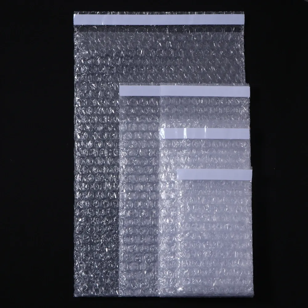 Sacs d'emballage à bulles auto-scellants, transparents et résistants aux chocs, lot de 10, 20 ou 50 pièces 2