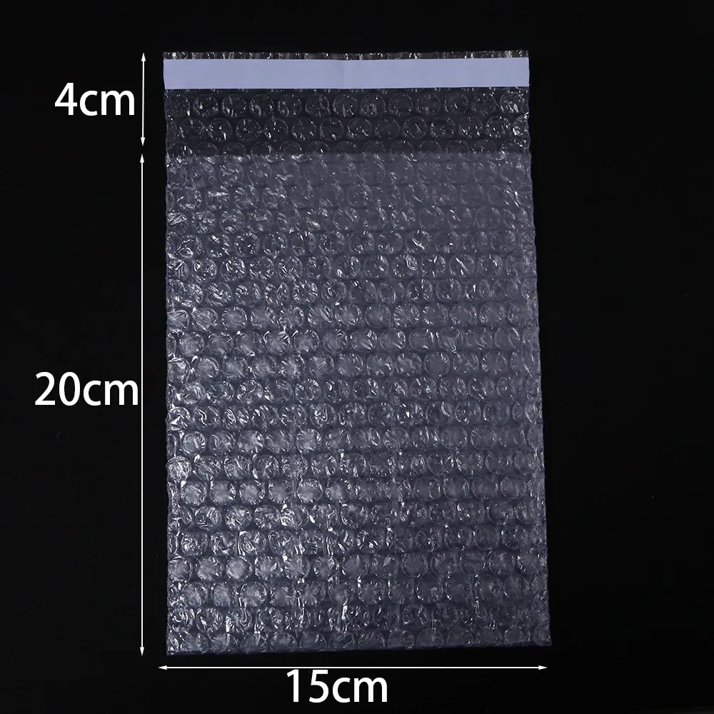 Sacs d'emballage à bulles auto-scellants, transparents et résistants aux chocs, lot de 10, 20 ou 50 pièces 7