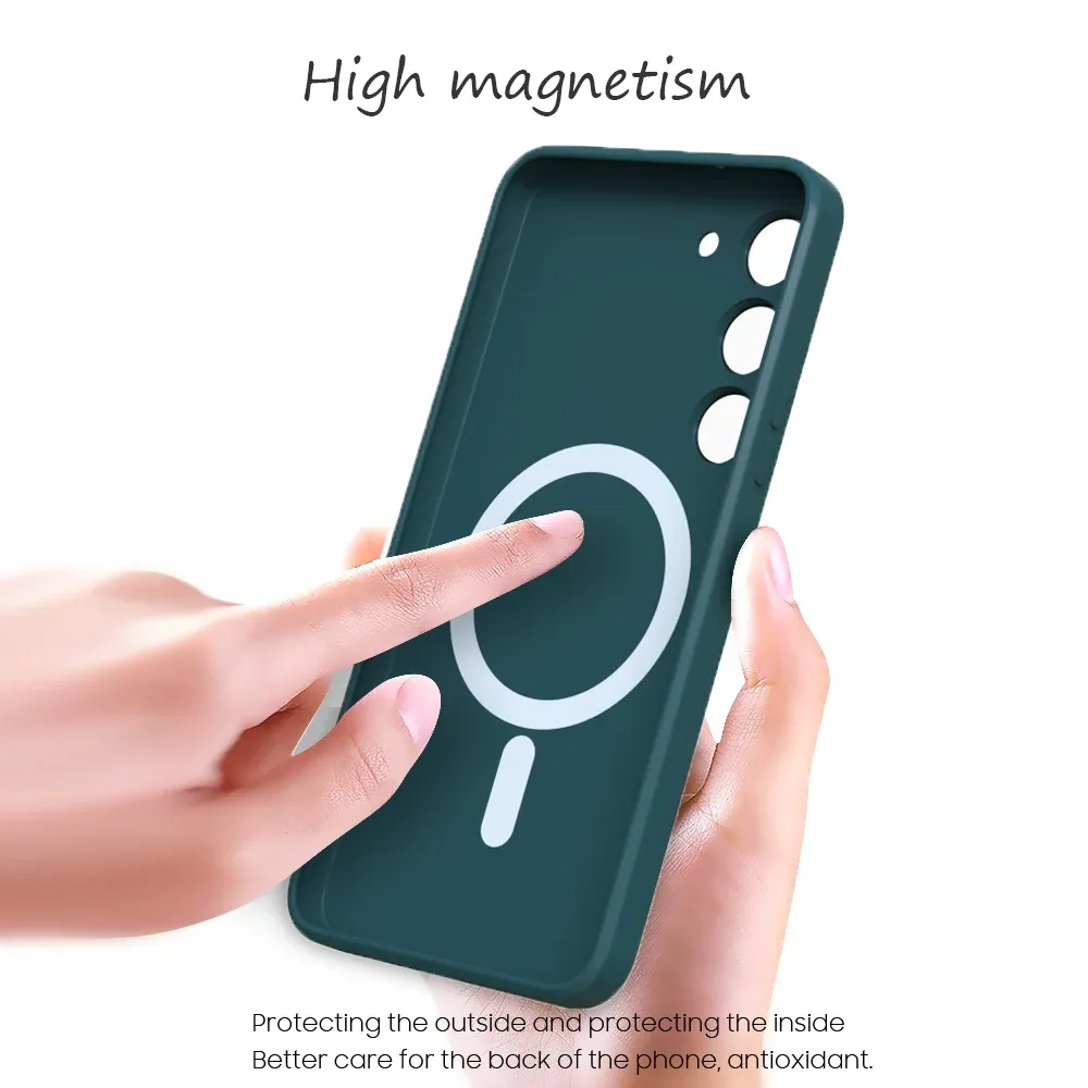 Détail de la coque magnétique en silicone souple