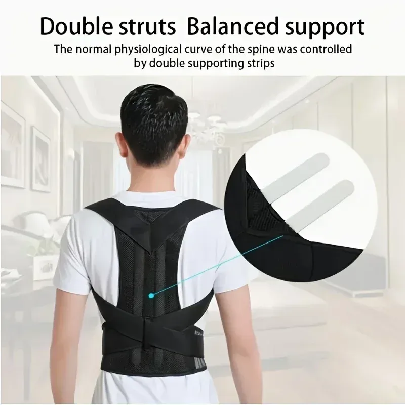 Correcteur de posture discret pour hommes adultes, redresse le dos et soulage les épaules 3