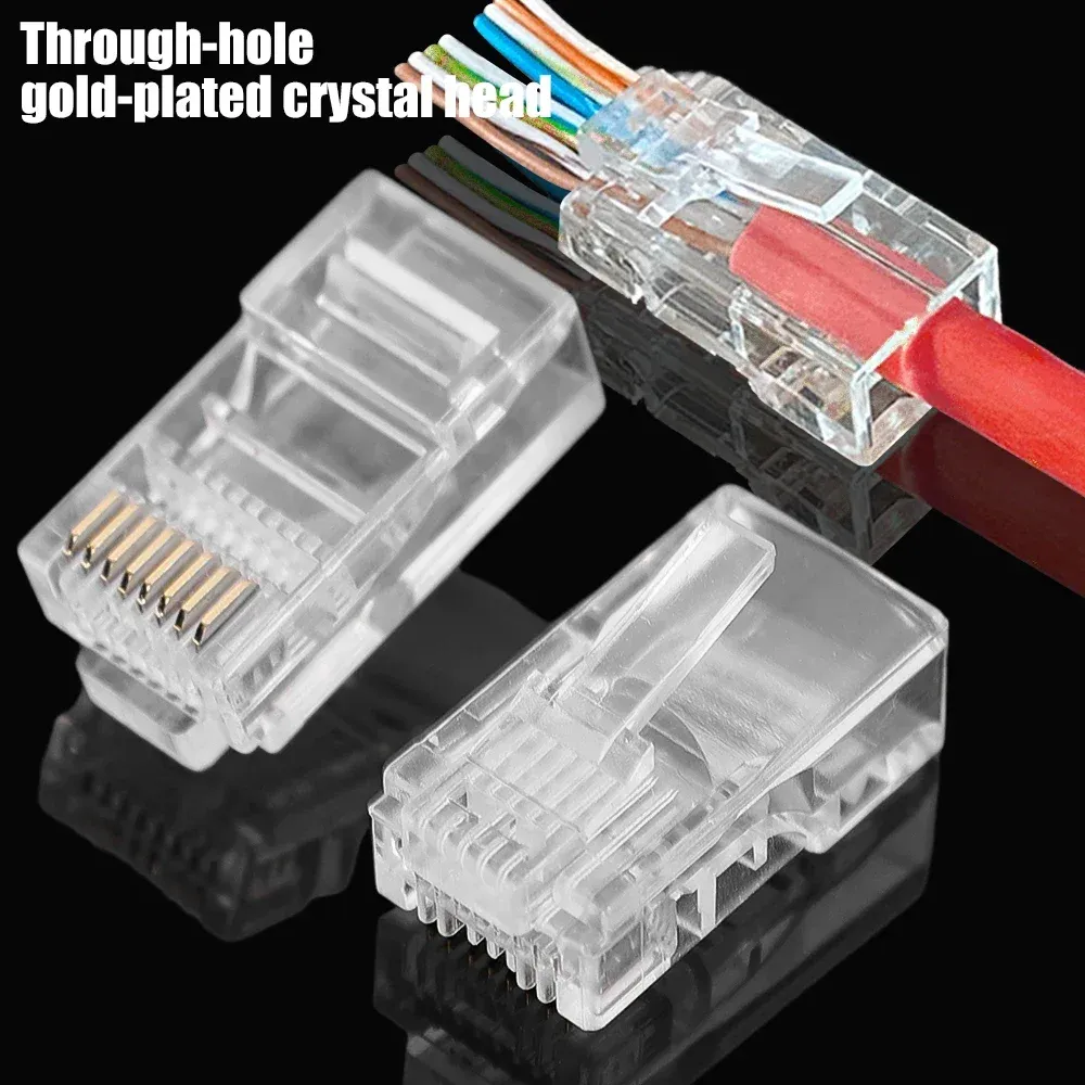 Connecteurs RJ45 en situation d'installation