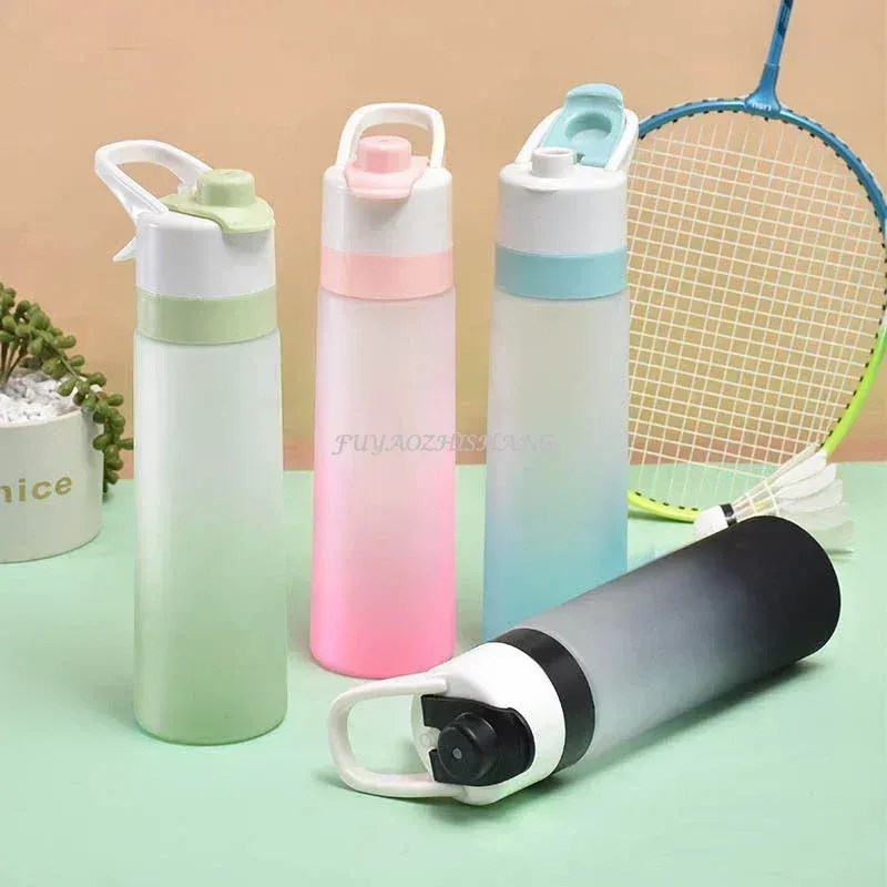 Bouteille d'eau de 700 ml pour femmes, gourde de sport en plein air, fitness, grande capacité, sans BPA, gobelet de voyage 2