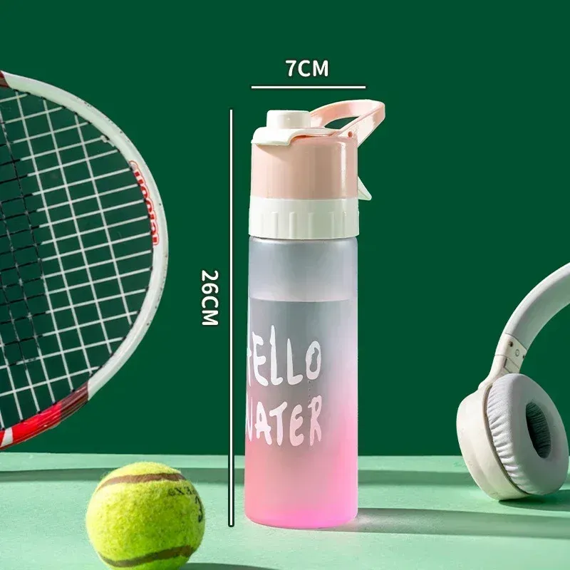 Bouteille d'eau de 700 ml pour femmes, gourde de sport en plein air, fitness, grande capacité, sans BPA, gobelet de voyage 10