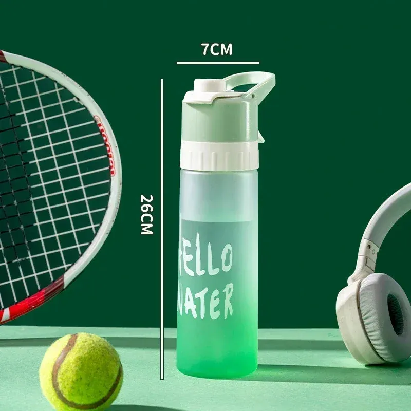 Bouteille d'eau de 700 ml pour femmes, gourde de sport en plein air, fitness, grande capacité, sans BPA, gobelet de voyage 8