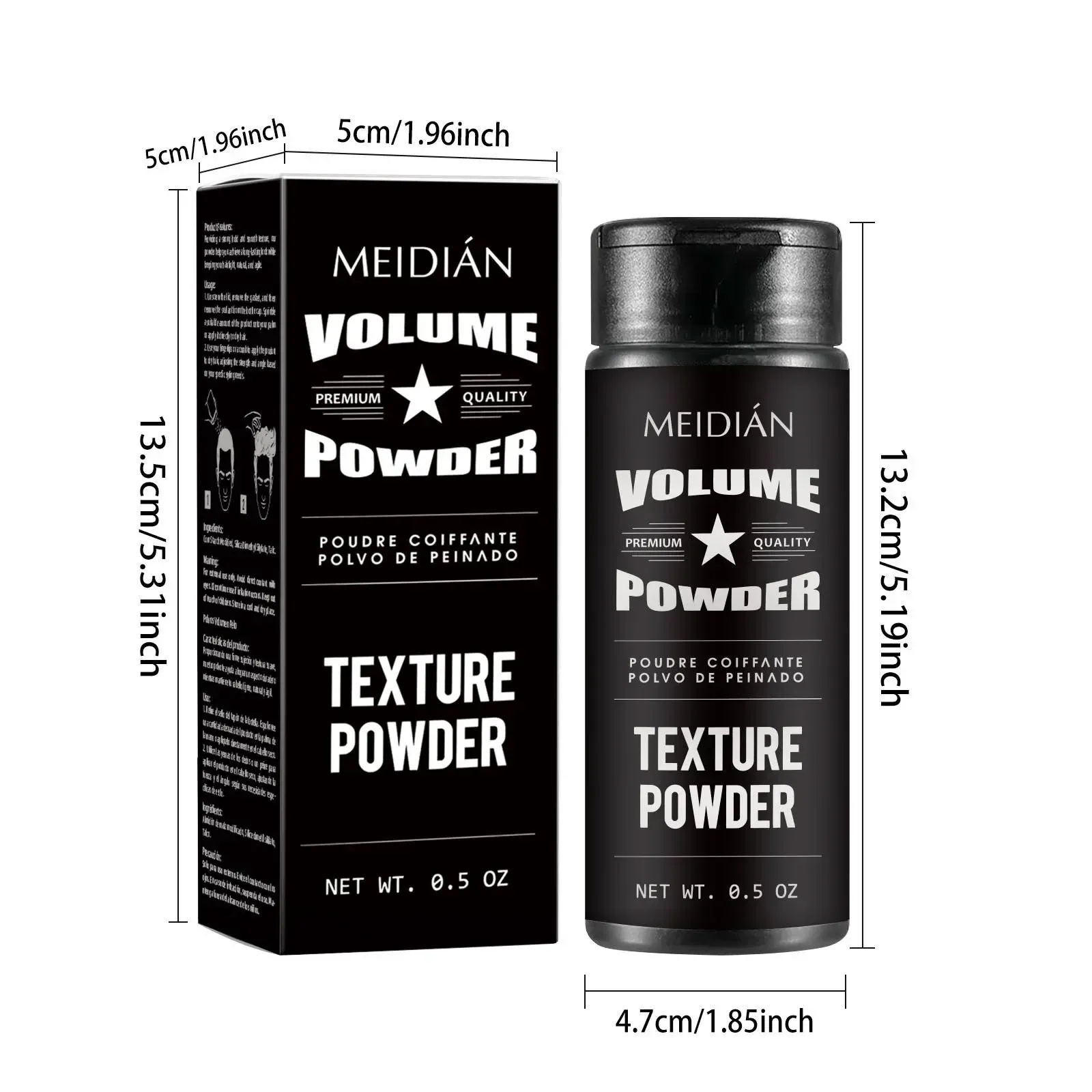Poudre coiffante volumisante, look de finition