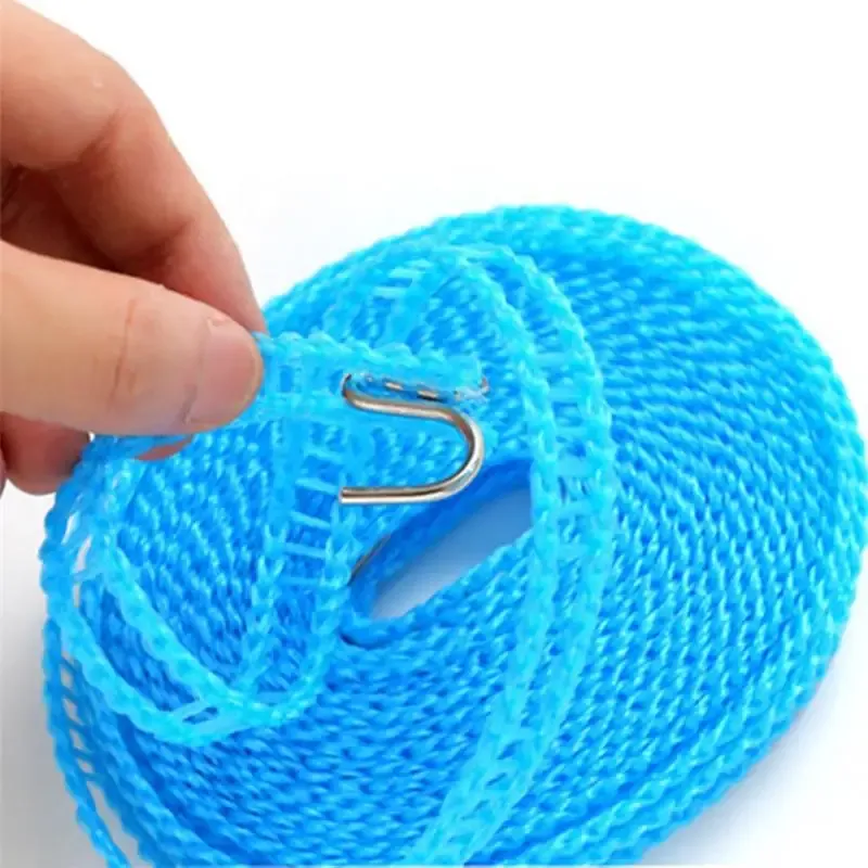 Fil à linge en Y, 10 m, antidérapant, coupe-vent, pour extérieur, voyage et usage domestique 4