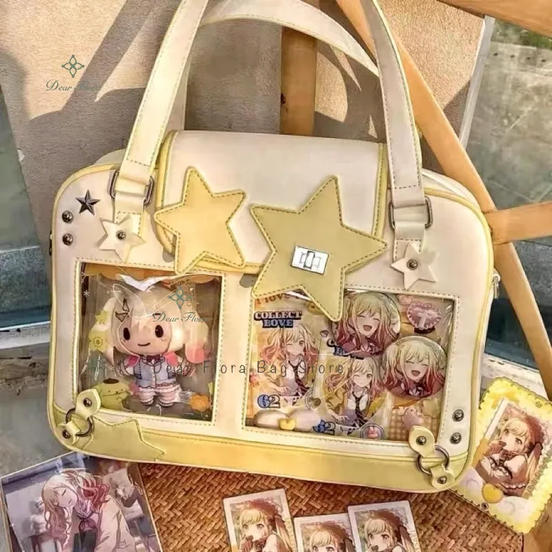 Sac à bandoulière Y2K Star Ita tendance pour fille, avec poche transparente - Image 1