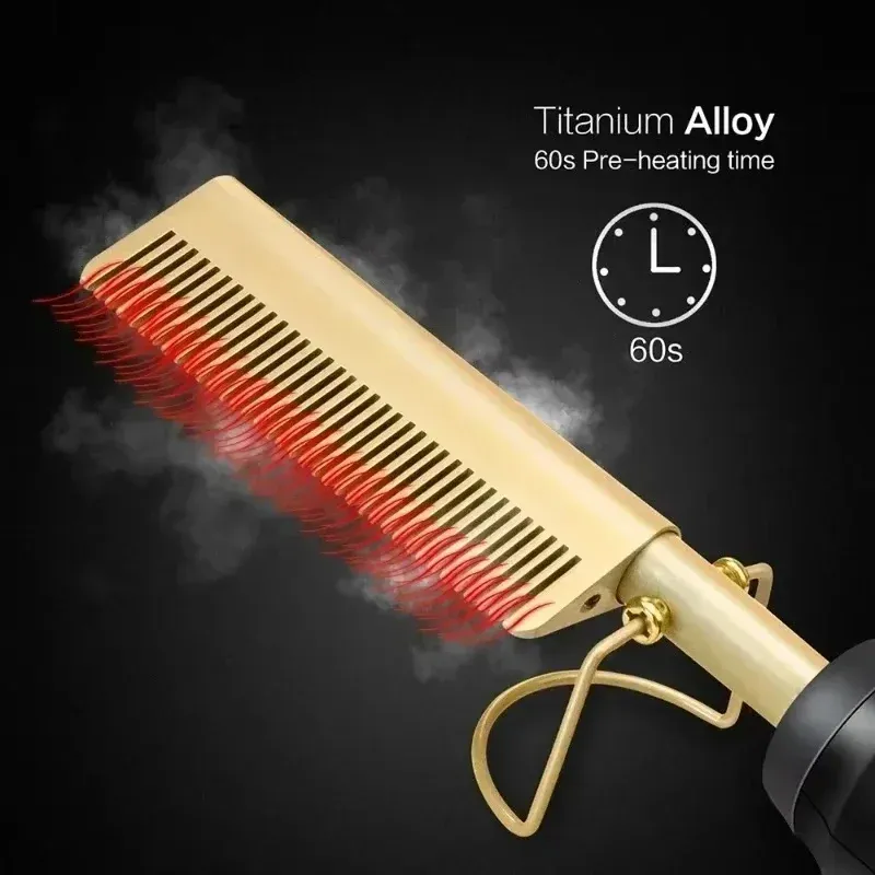 Brosse chauffante 2-en-1 détail de finition