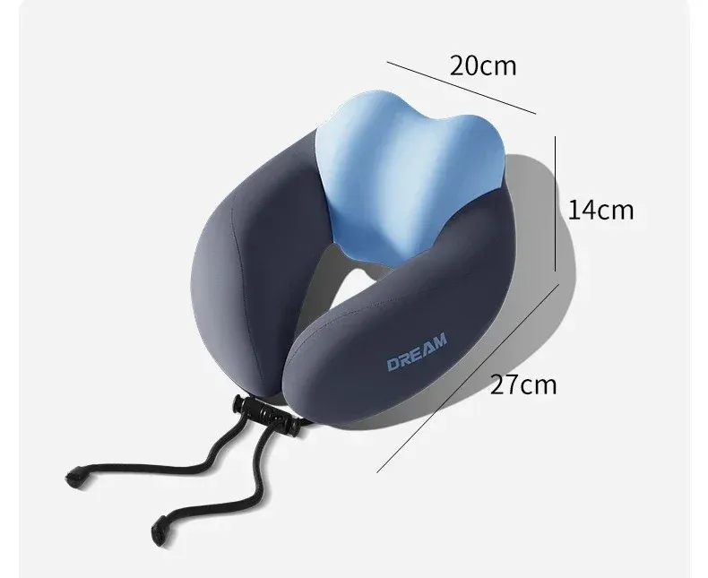 Oreiller cervical en U en mousse à mémoire de forme pour voyage