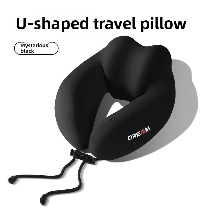 Oreiller cervical en U en mousse à mémoire de forme pour voyage et avion – Soutien ergonomique avec housse lavable et design compact 7