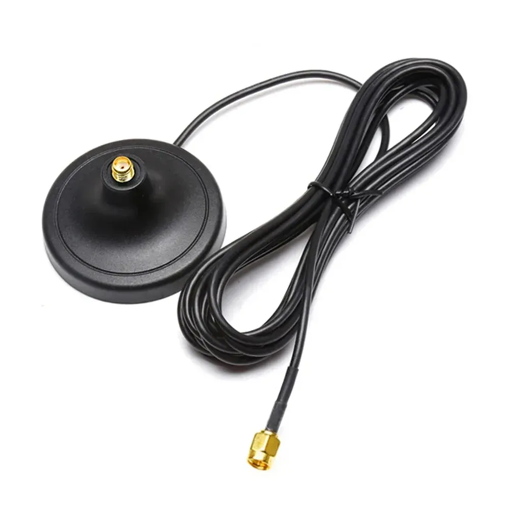 Câble d'extension d'antenne SMA mâle vers femelle, 3 m, avec base magnétique pour routeur WiFi et carte réseau sans fil 2