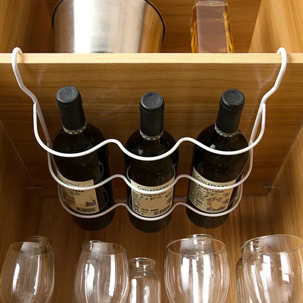 Organisateur de réfrigérateur avec support pour bouteilles de bière et de vin, étagère intérieure de rangement 2