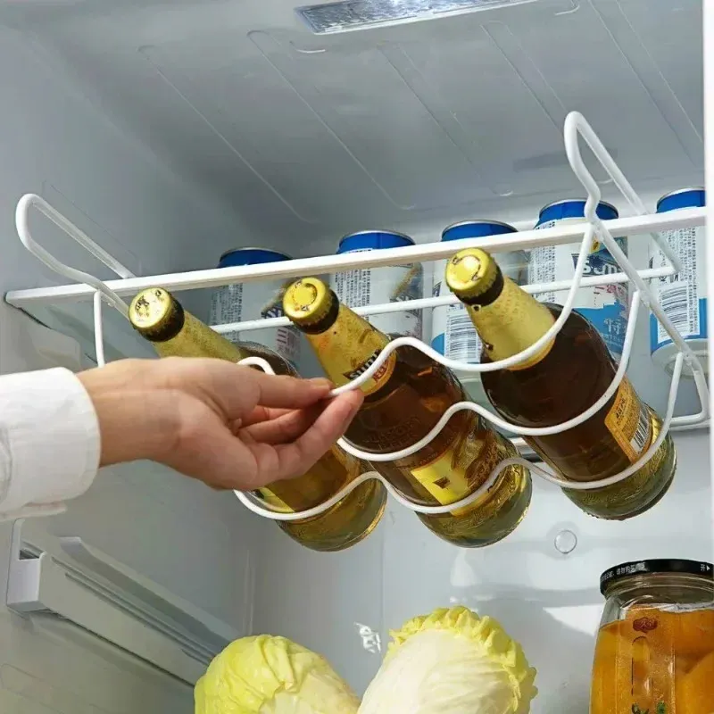 Vue détaillée du support de rangement pour bouteilles