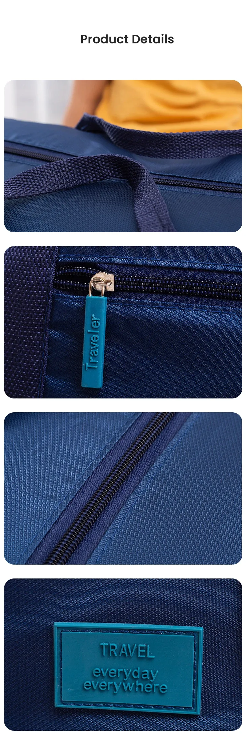 Sac de voyage léger et pliable, vue d'ensemble