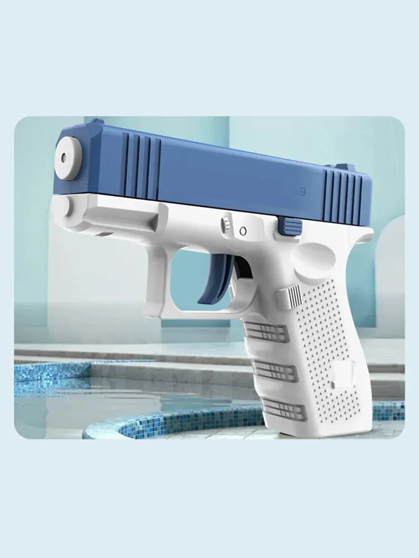 Mini pistolet à eau, détail du design