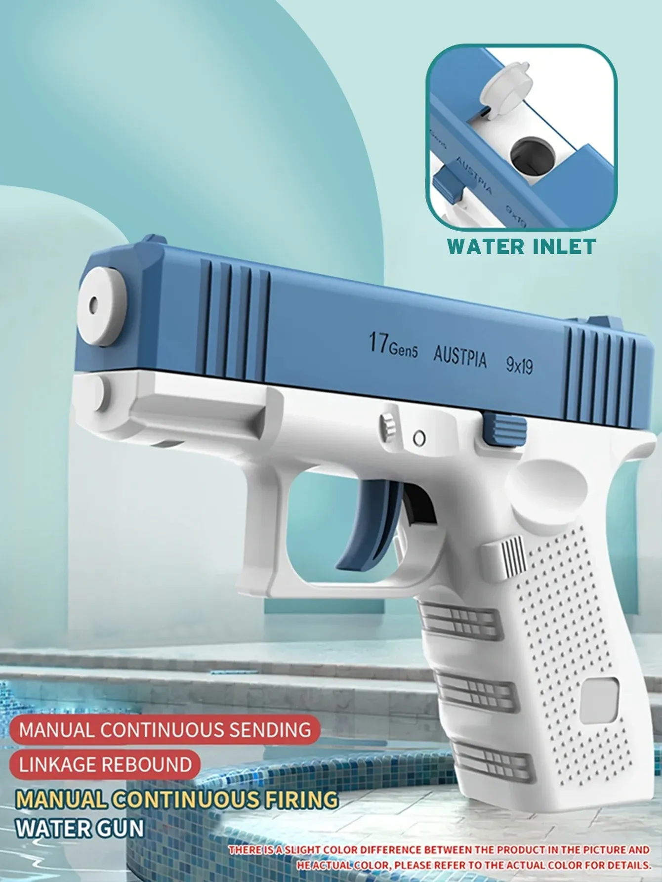 Mini pistolet à eau, finitions