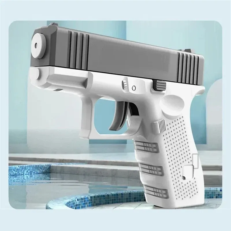 Mini pistolet à eau manuel pour enfants, jouet d'extérieur à tir continu pour l'été 8