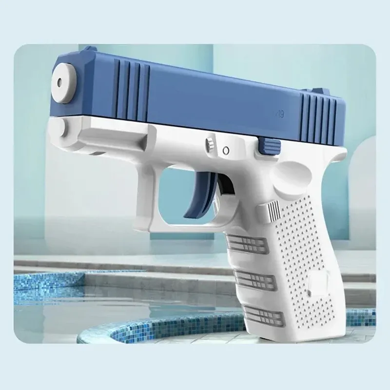 Mini pistolet à eau manuel pour enfants, jouet d'extérieur à tir continu pour l'été 7
