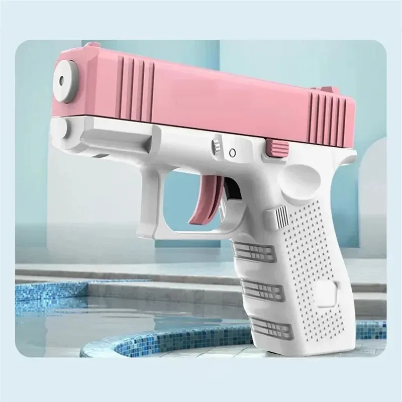Mini pistolet à eau manuel pour enfants, jouet d'extérieur à tir continu pour l'été 9
