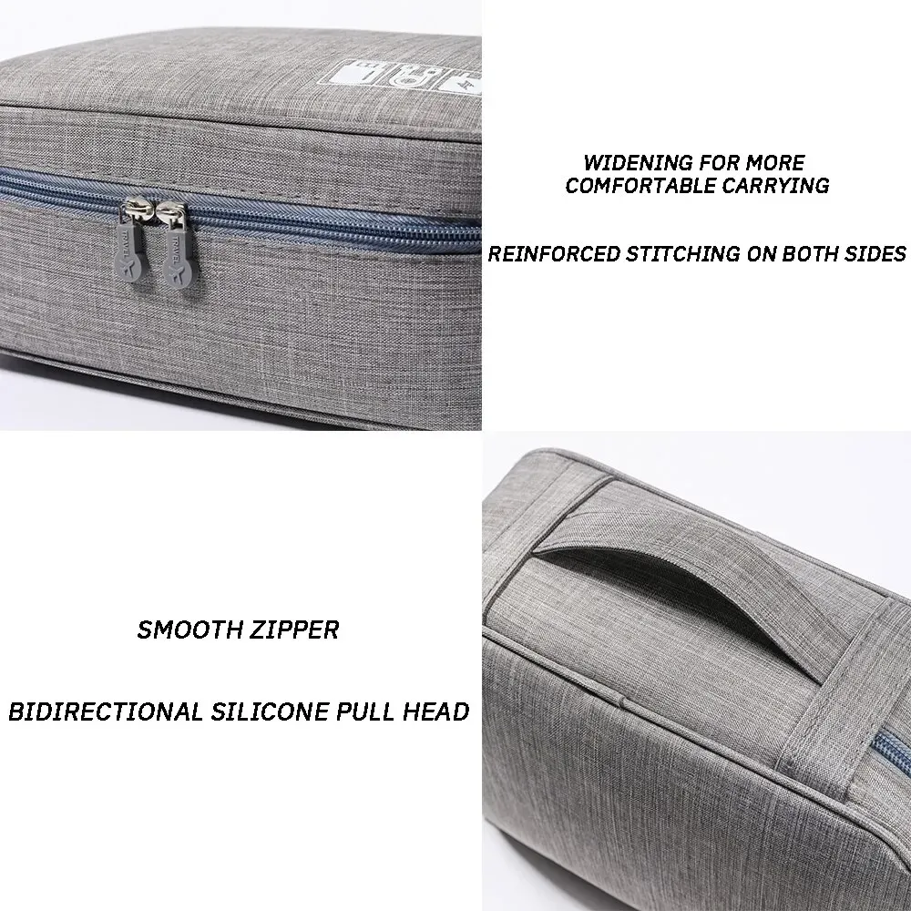 Sac de rangement de voyage étanche pour câbles USB et accessoires électroniques 6