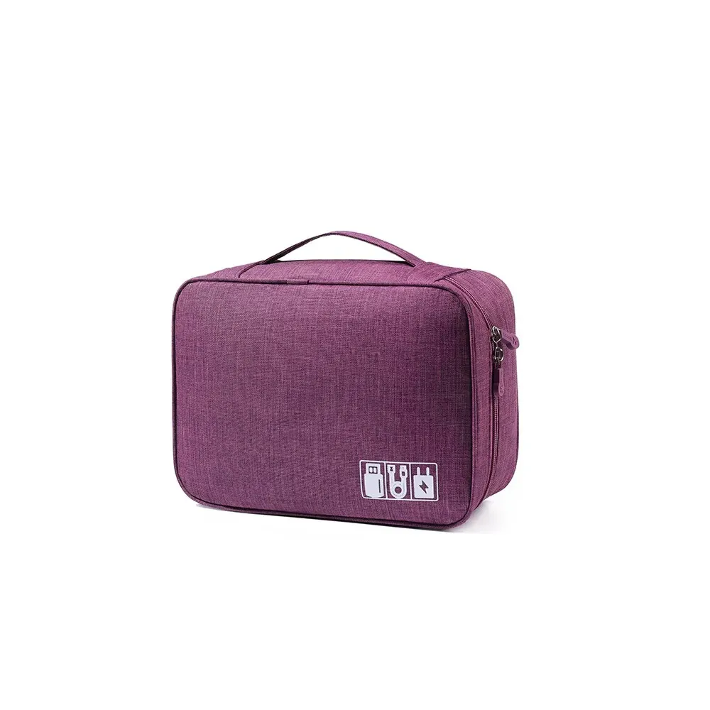 Sac de rangement de voyage étanche pour câbles USB et accessoires électroniques 10