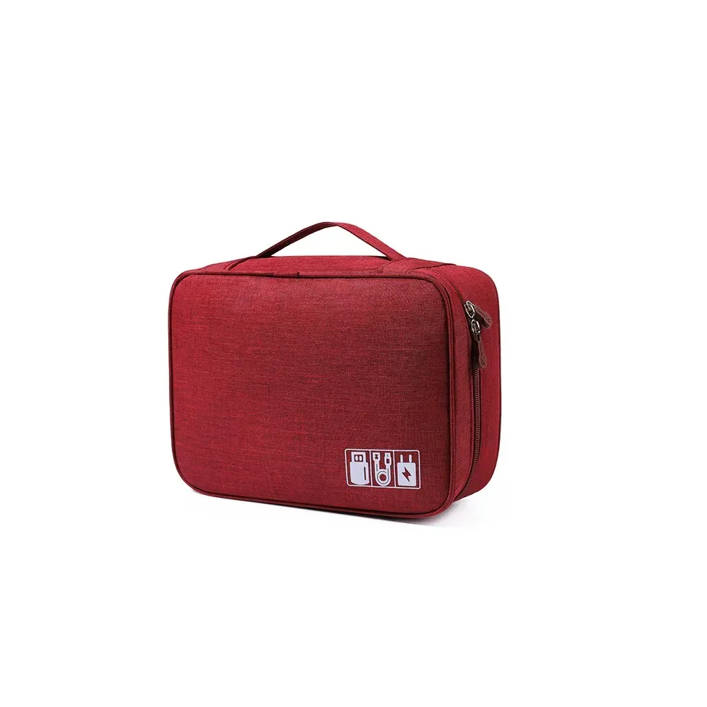 Sac de rangement de voyage étanche pour câbles USB et accessoires électroniques 11