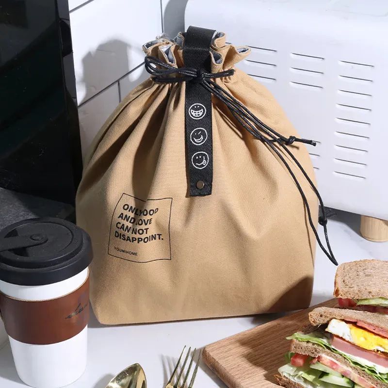 Sac à bento en toile, utilisation au quotidien