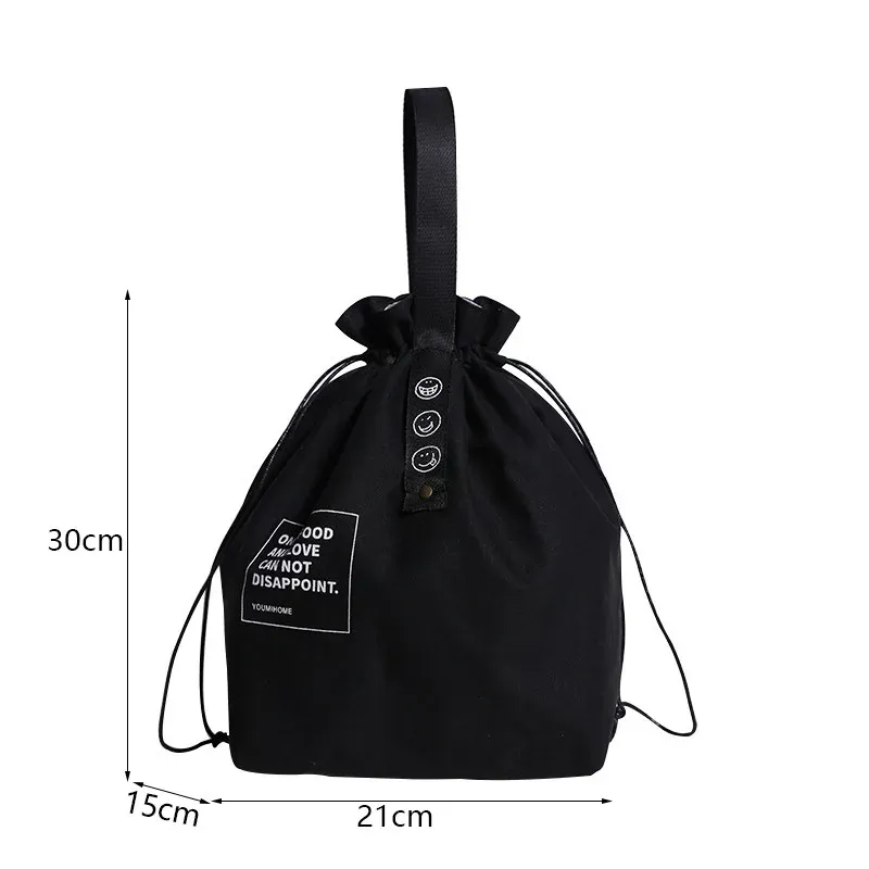 Sac à lunch portable en toile, boîte bento, fourre-tout pour pique-nique et école, conservation des aliments frais 8