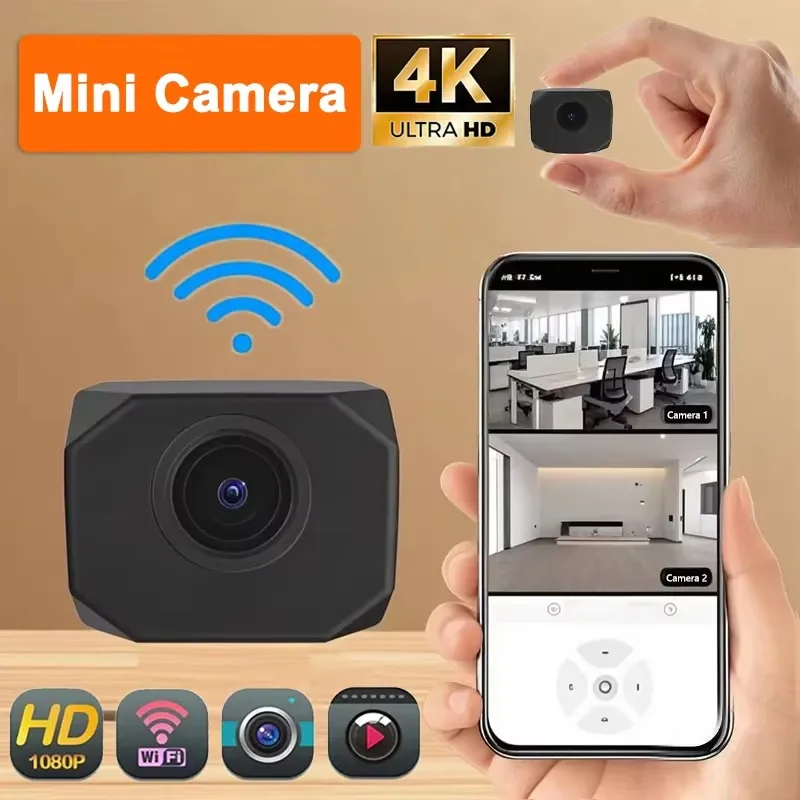 Mini Caméra WiFi 4K avec Point d'Accès, Surveillance à Distance et Caméscope Portable - Image 1