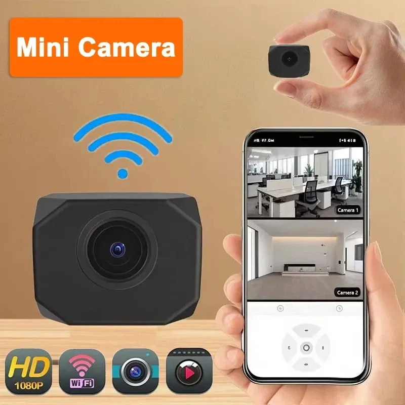 Caméra WiFi mini HD 4K 1080P, vue détaillée
