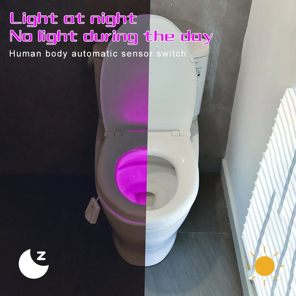 Veilleuse LED pour salle de bain et toilettes