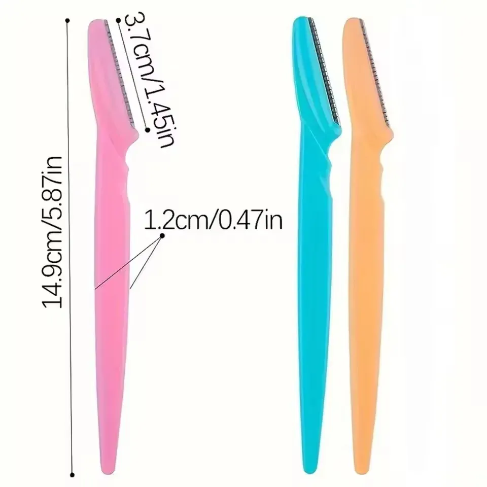 Tondeuse à sourcils, outil de beauté pour le maquillage, rasoir à sourcils sécurisé, rasoir pour l'épilation du visage et du corps, lames de rasoir pour femmes, couteau à façonner les sourcils 6