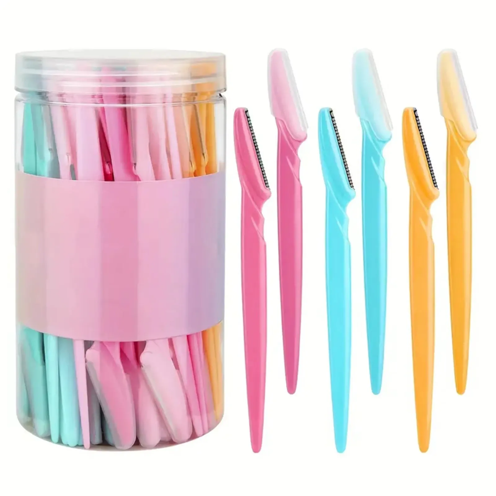 Tondeuse à sourcils élégante présentée sur fond clair