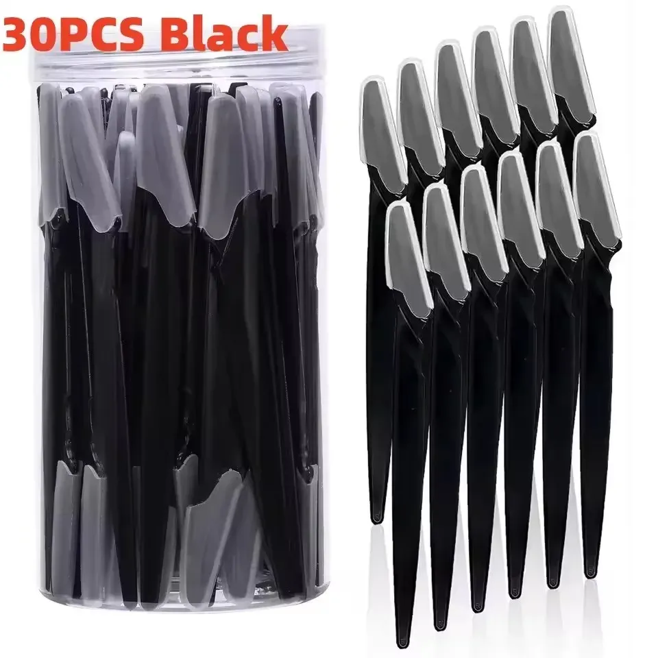 Tondeuse à sourcils, outil de beauté pour le maquillage, rasoir à sourcils sécurisé, rasoir pour l'épilation du visage et du corps, lames de rasoir pour femmes, couteau à façonner les sourcils 12