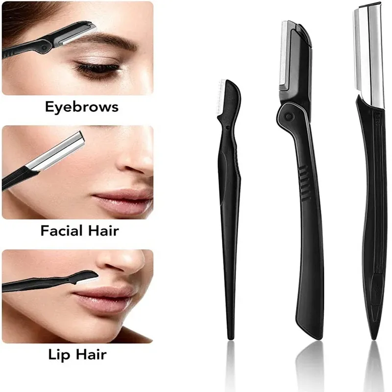 Kit de toilettage des sourcils : tondeuse, ciseaux, pincettes, rasoir et peigne 6