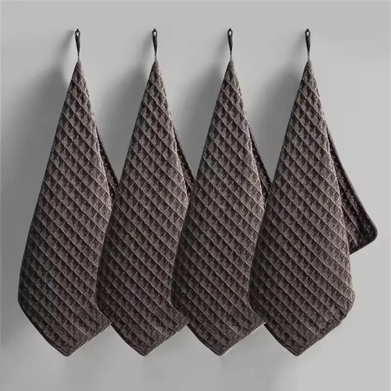 Serviettes de nettoyage en microfibre super absorbantes pour bar à café, lot de 4 - Image 1